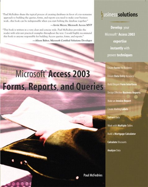 Microsoft Access 2003 Forms, Reports, and Queries cover