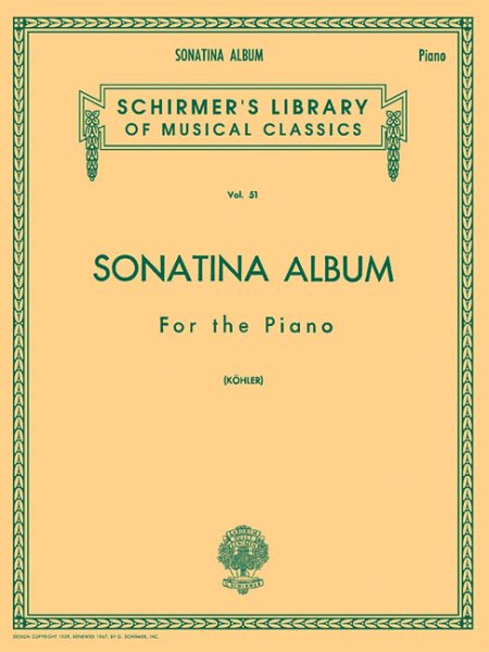 Sonatina Album: Schirmer Library of Classics Volume 51 Piano Solo (Schirmer's Library of Musical Classics)