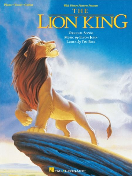 Walt Disney Presents The Lion King: Original Songs (Piano, Vocal) cover