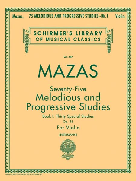 75 Melodious and Progressive Studies, Op. 36 - Book 1: Violin Method