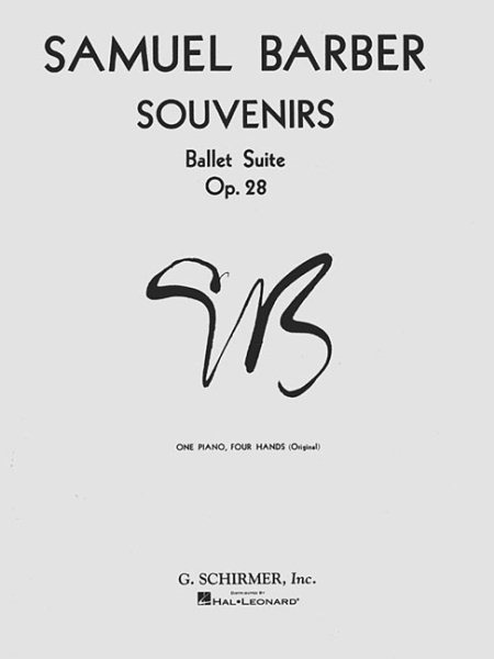 SOUVENIRS BALLET SUITE OP. 28 ONE PIANO FOUR HANDS cover