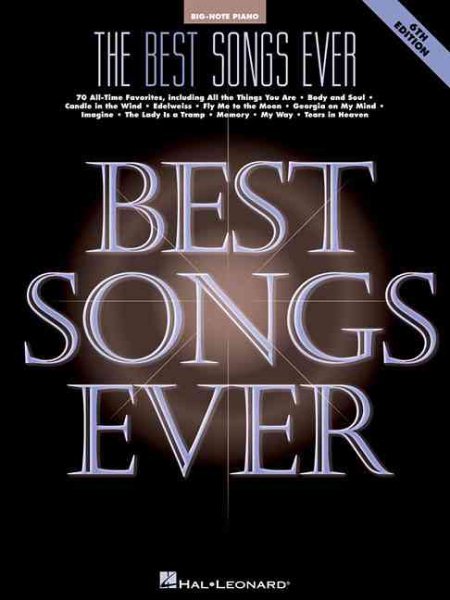 The Best Songs Ever (Big-Note Piano) cover