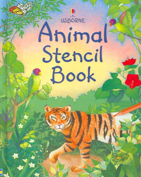 Animal Stencil Book [With Stencils] (Stencil Books)