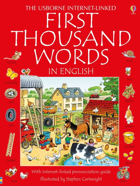 First Thousand Words in English (Usborne Internet-Linked First Thousand Words) cover