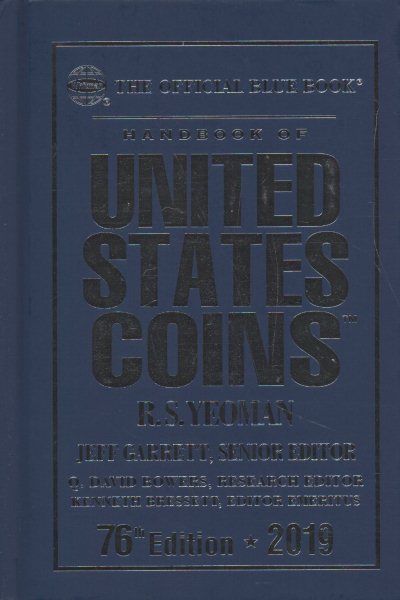 A Handbook of United States Coins Blue Book 2019 cover