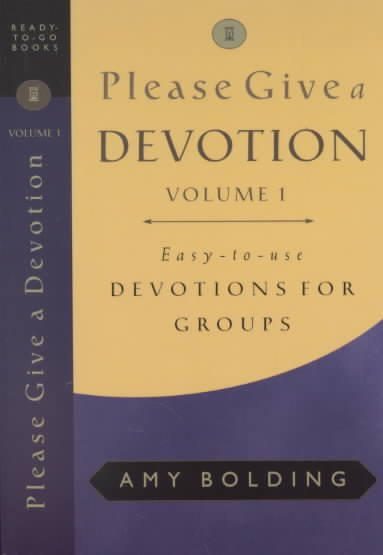 Please Give a Devotion (Ready-To-Go Books) cover