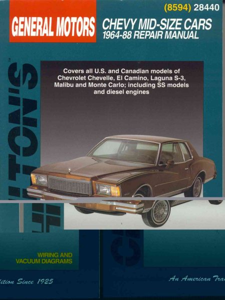 GM Chevrolet Mid-Size Cars, 1964-88 (Chilton Total Car Care Series Manuals) cover