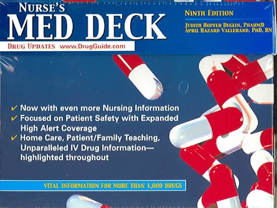 Nurse's Med Deck: Vital Information for More Than 1,000 Drugs cover
