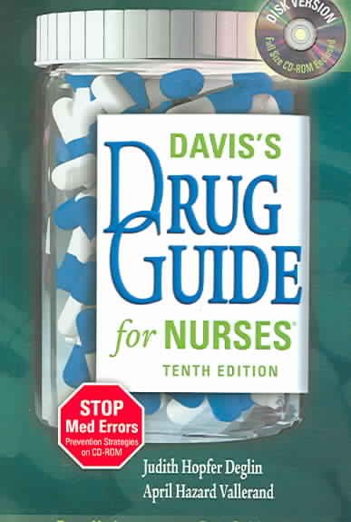 Davis's Drug Guide for Nurses (Davis's Drug Guide for Nurses)(10th Edition) cover
