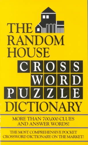 The Random House Webster's Crossword Puzzle Dictionary cover