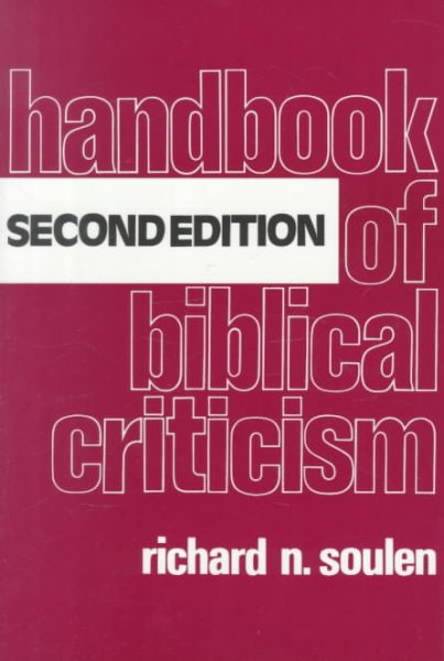 Handbook of Biblical Criticism cover