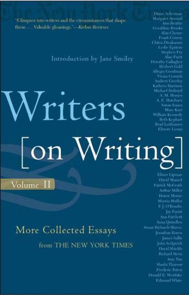 Writers On Writing, Volume Ii (Writers on Writing (Times Books Paperback)) cover