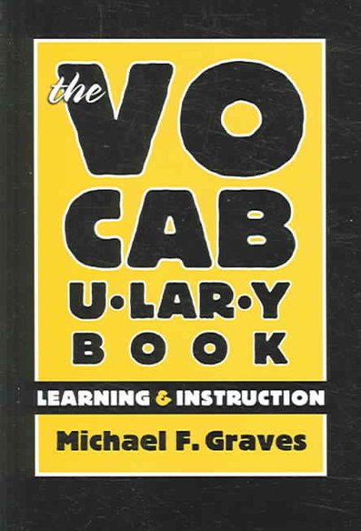 The Vocabulary Book: Learning & Instruction (Language and Literacy Series) cover