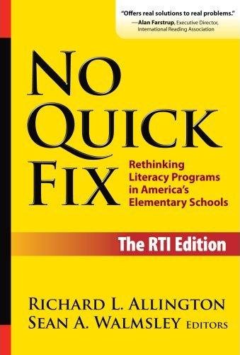 No Quick Fix, The RTI Edition: Rethinking Literacy Programs in America's Elementary Schools (Language and Literacy Series) cover