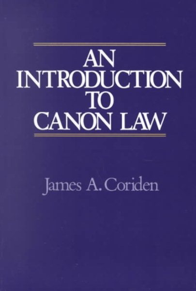 An Introduction to Canon Law cover