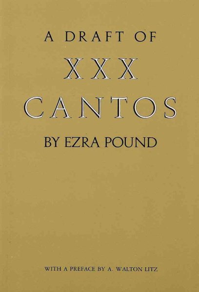 A Draft of XXX Cantos (New Directions Paperbook) cover