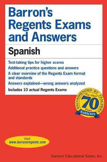 Barron's Regents Exams and Answers: Spanish cover