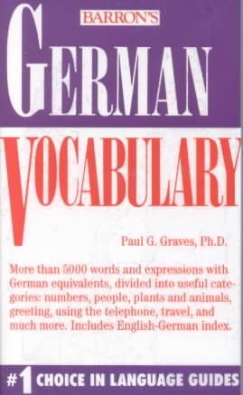 German Vocabulary (Barron's Vocabulary Series)