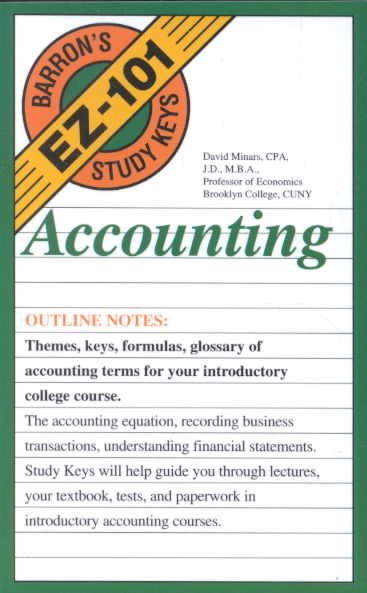 Acounting: Barron's E Z 101 Study Keys cover