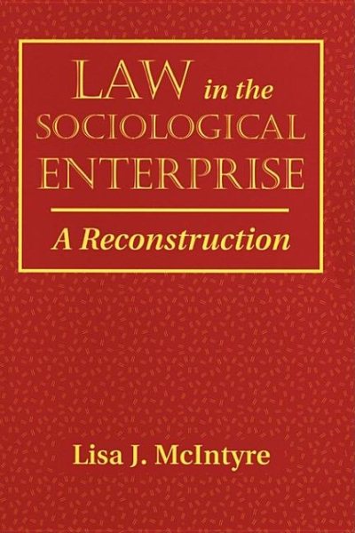 Law In The Sociological Enterprise: A Reconstruction cover