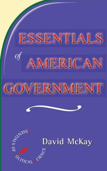 Essentials Of American Government (Essentials of Political Science) cover