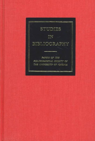 Studies in Bibliography (Studies in Bibliography) cover