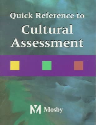 Quick Reference to Cultural Assessment