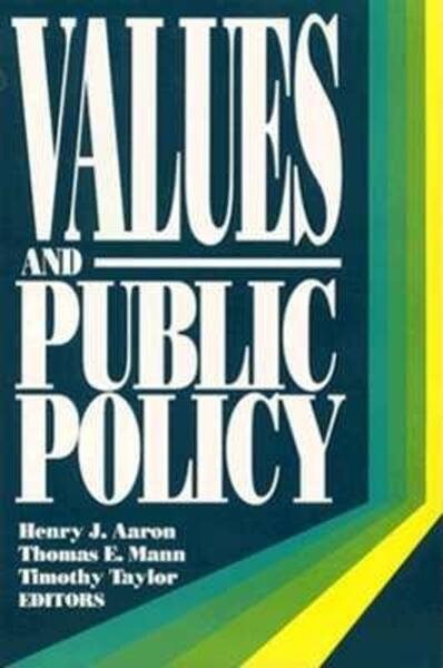 Values and Public Policy cover