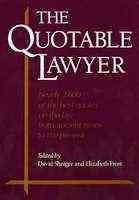 The Quotable Lawyer cover