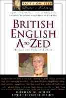 British English A to ZEd (The Facts on File Writer's Library) cover