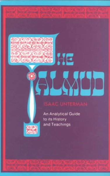 THE TALMUD: An Analytical Guide to its History and Teachings cover