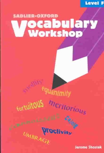 Vocabulary Workshop: Level F cover