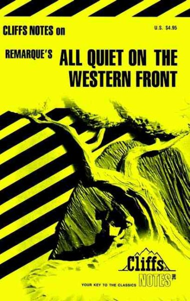 CliffsNotes on Remarque's All Quiet On The Western Front cover