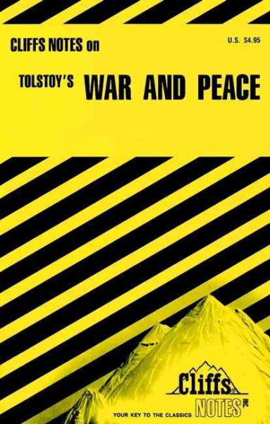 Tolstoy's War and Peace (Cliffs Notes) cover