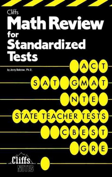 Math Review For Standardized Tests (Cliffs Test Prep) cover