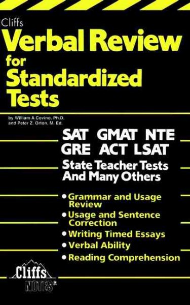 Verbal Review for Standardized Tests (Cliffs Test Prep) cover