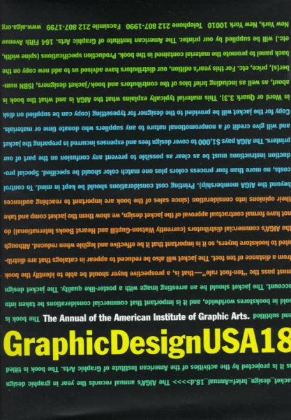 Graphic Design USA 18: The Annual of the American Institute of Graphic Arts cover
