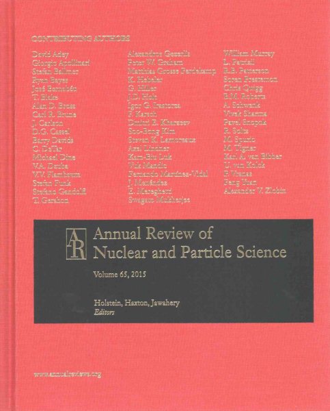 Annual Review of Nuclear and Particle Science 2015 cover