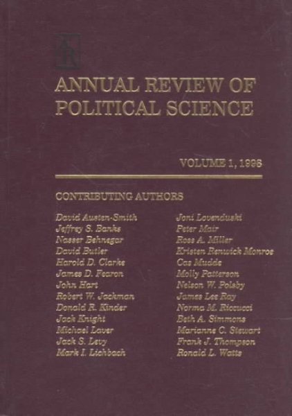 Annual Review of Political Science: 1998
