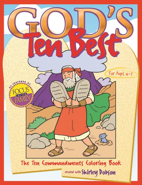 God's Ten Best: The Ten Commandments Coloring Book (Coloring Books) cover