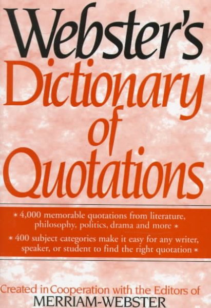 Webster's Dictionary of Quotations
