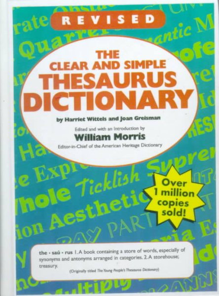 Clear and Simple Thesaurus Dictionary cover