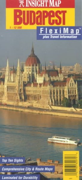 Insight Map Budapest: Fleximap Plus Travel Information (Rand McNally) cover