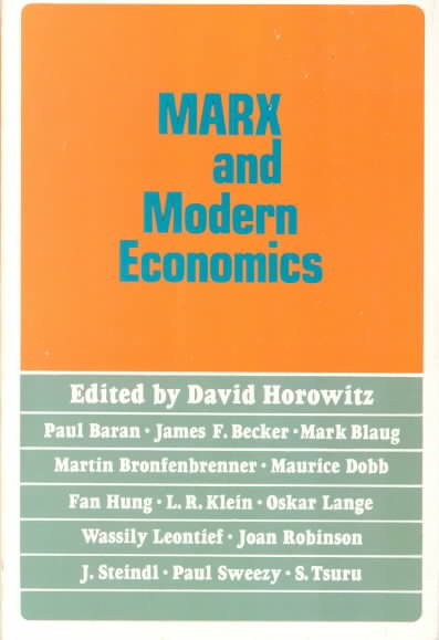 Marx and Modern Economics cover