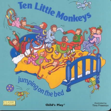 Ten Little Monkeys Jumping on the Bed (Classic Books With Holes) (Classic Books with Holes Board Book)