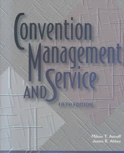 Convention Management and Service cover