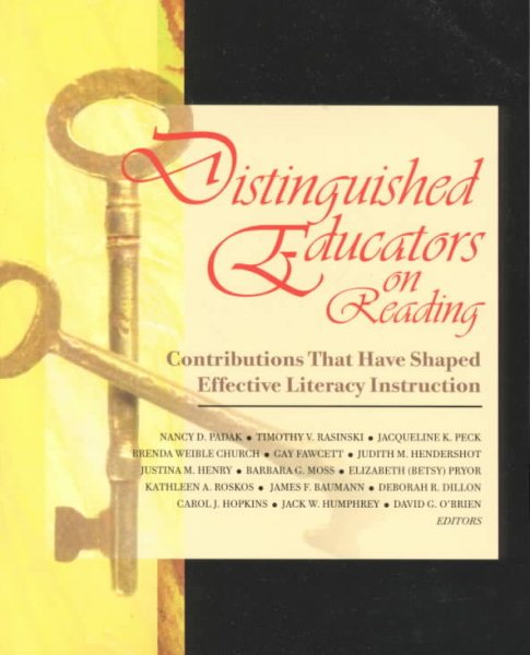 Distinguished Educators on Reading: Contributions That Have Shaped Effective Literacy Instruction (Ica-Lea Handbook) cover