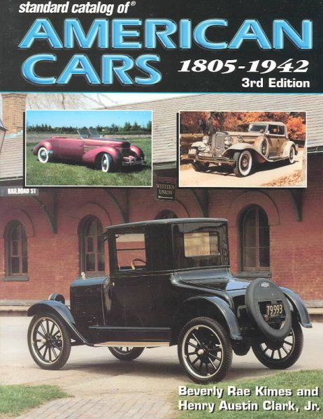 Standard Catalog of American Cars 1805-1942 cover