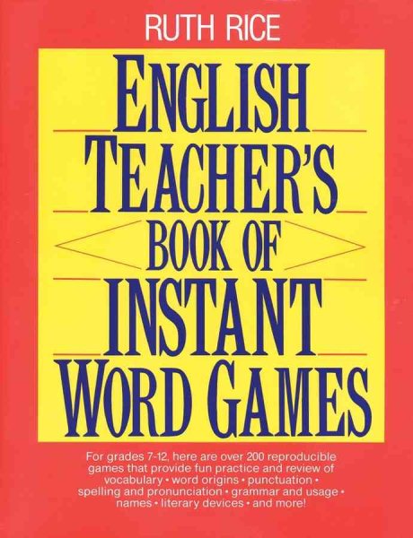 English Teacher's Book of Instant Word Games cover