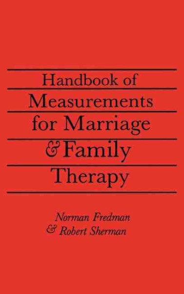 Handbook of Measurements for Marriage and Family Therapy cover